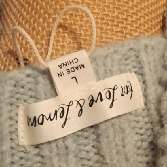 For Love & Lemons Dominique Crop Sweater Tank. Size L. NWT - Picture 7 of 9